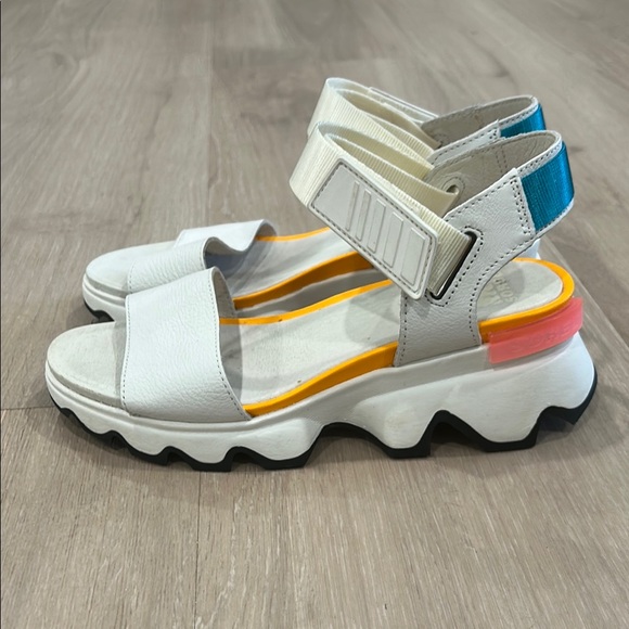 Sorel White and Orange Sandals - Picture 4 of 7